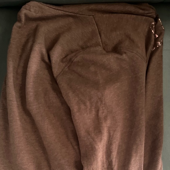 BROWN AÉROPOSTALE TWO PIECE FLEECE TRACK SUIT| Small/Large - Picture 7 of 8